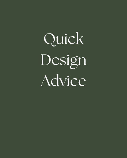 Quick Design Advice