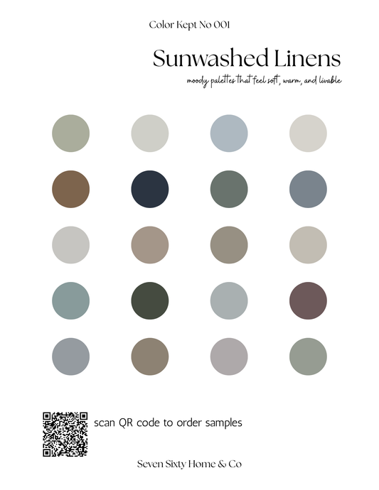 Color Kept Palette Printable: Sunwashed Linens