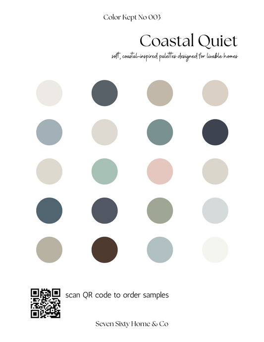 Color Kept Palette Printable: Coastal Quiet