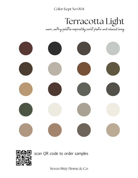 Color Kept Palette Printable: Terracotta Light