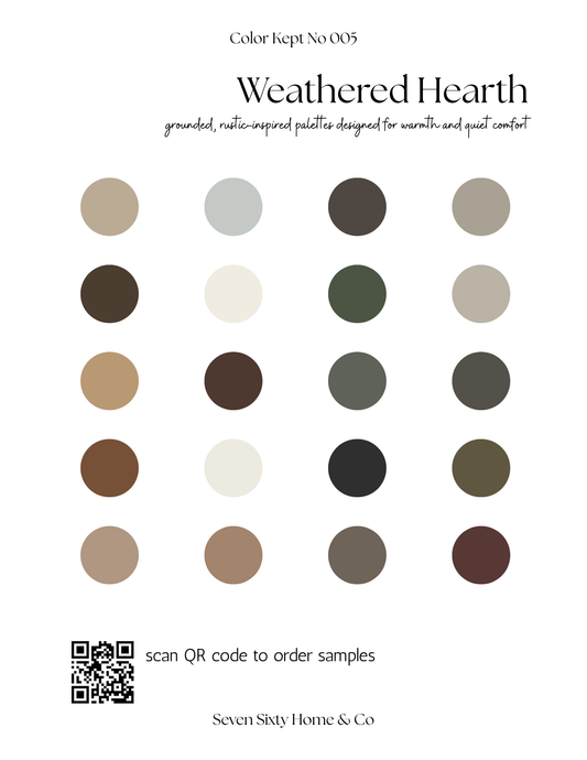 Color Kept Palette Printable: Weathered Hearth